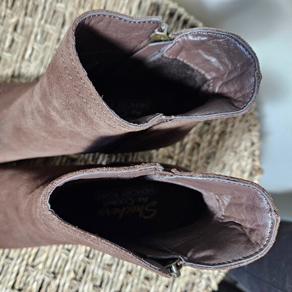 SKECHERS Brown Suede Ankle Boots, Women's size 8 - Picture 8 of 10